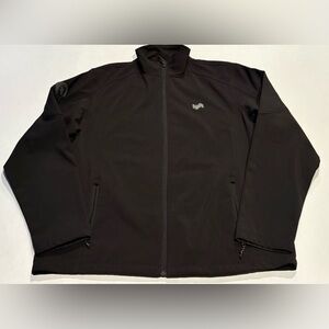 Lyft 1K Rides Softshell Jacket Men's Fleece Lined Full Zip Coat Black Size Large